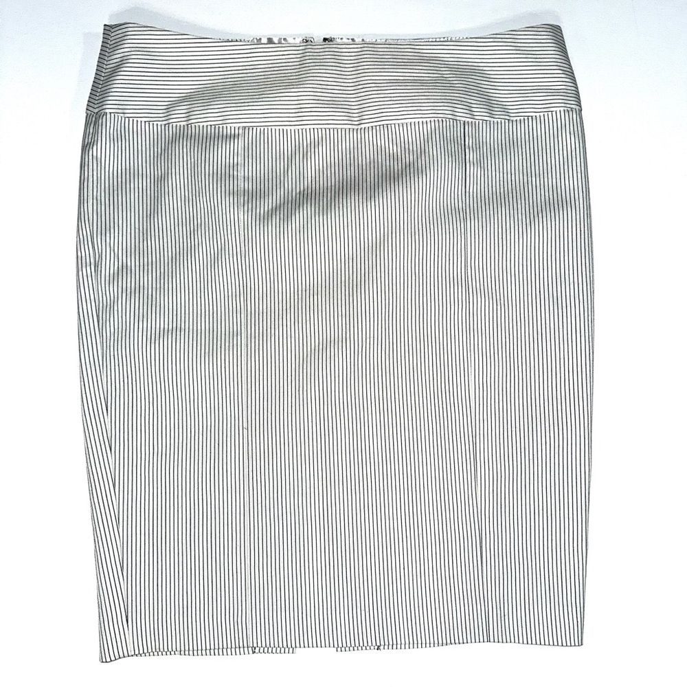 Charlotte Russe Black and White Pinstripe Pencil Skirt